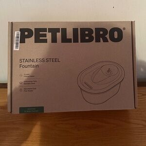 Stainless Steel Cat Fountain - Silver